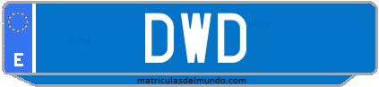 Matrícula de taxi DWD