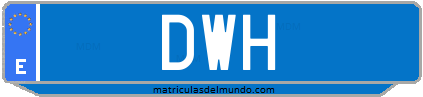 Matrícula de taxi DWH