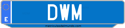 Matrícula de taxi DWM