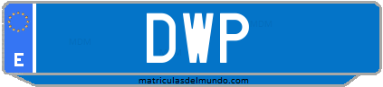 Matrícula de taxi DWP