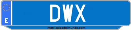 Matrícula de taxi DWX