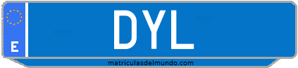 Matrícula de taxi DYL