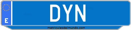 Matrícula de taxi DYN