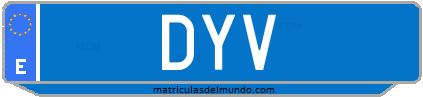 Matrícula de taxi DYV