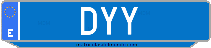 Matrícula de taxi DYY