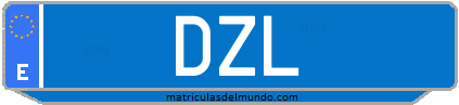 Matrícula de taxi DZL