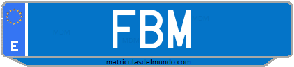 Matrícula de taxi FBM