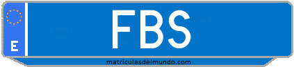 Matrícula de taxi FBS