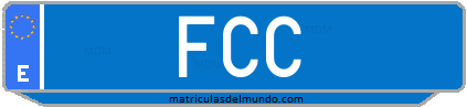 Matrícula de taxi FCC