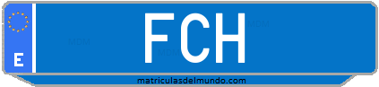 Matrícula de taxi FCH