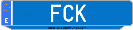 Matrícula de taxi FCK
