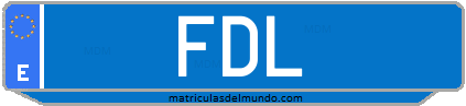 Matrícula de taxi FDL