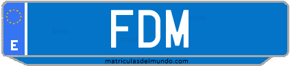 Matrícula de taxi FDM