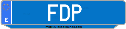Matrícula de taxi FDP