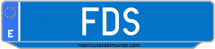Matrícula de taxi FDS
