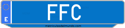 Matrícula de taxi FFC