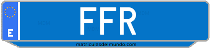 Matrícula de taxi FFR