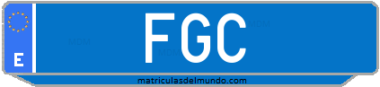 Matrícula de taxi FGC