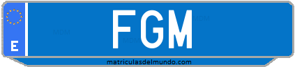 Matrícula de taxi FGM