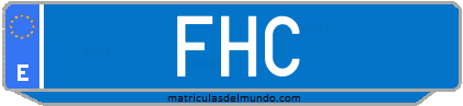 Matrícula de taxi FHC