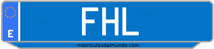 Matrícula de taxi FHL