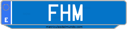 Matrícula de taxi FHM