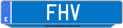 Matrícula de taxi FHV