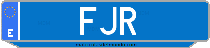 Matrícula de taxi FJR