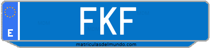 Matrícula de taxi FKF