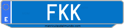 Matrícula de taxi FKK