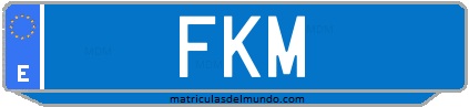 Matrícula de taxi FKM