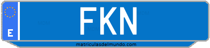 Matrícula de taxi FKN