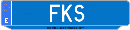 Matrícula de taxi FKS