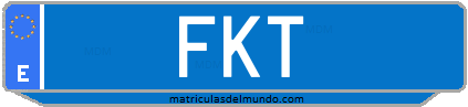 Matrícula de taxi FKT
