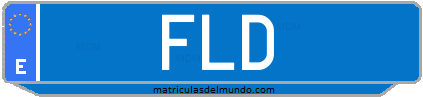 Matrícula de taxi FLD