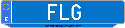 Matrícula de taxi FLG