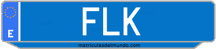 Matrícula de taxi FLK