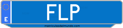 Matrícula de taxi FLP