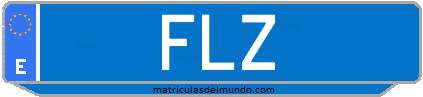 Matrícula de taxi FLZ