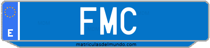 Matrícula de taxi FMC