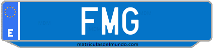 Matrícula de taxi FMG