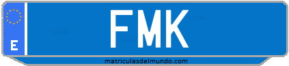 Matrícula de taxi FMK