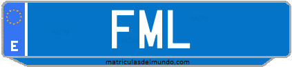 Matrícula de taxi FML