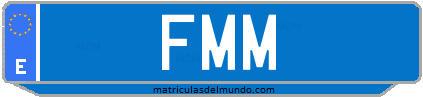 Matrícula de taxi FMM