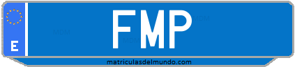 Matrícula de taxi FMP