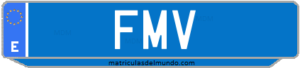 Matrícula de taxi FMV