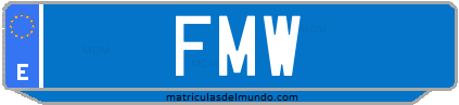 Matrícula de taxi FMW