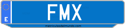 Matrícula de taxi FMX