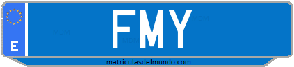 Matrícula de taxi FMY