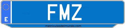 Matrícula de taxi FMZ